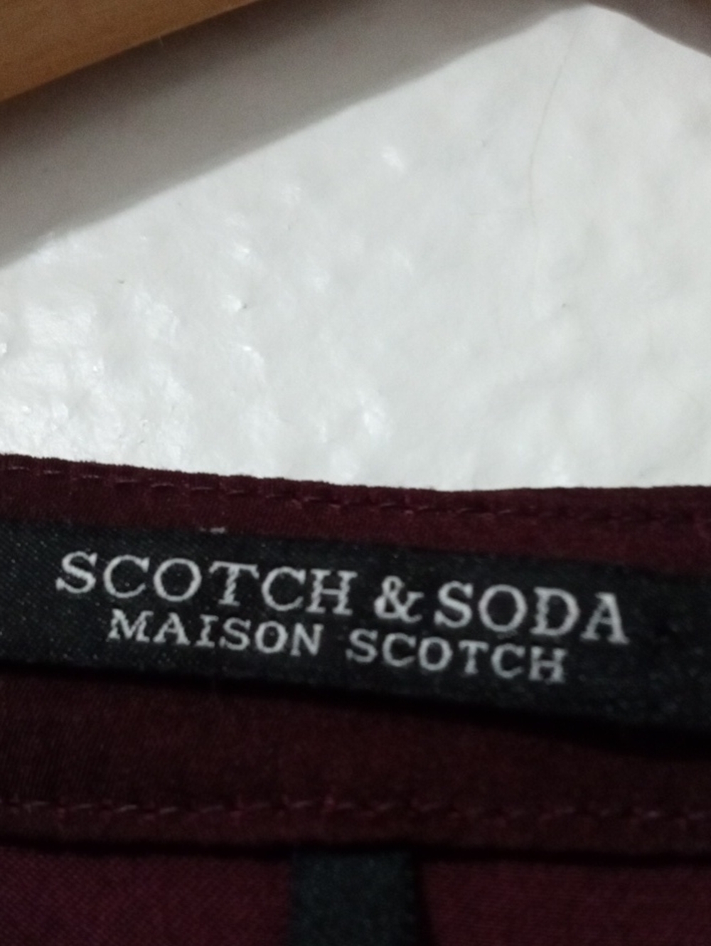 Scotch & Soda Long Sleeve Maxi Dress in Burgundy - Picture 3 of 8